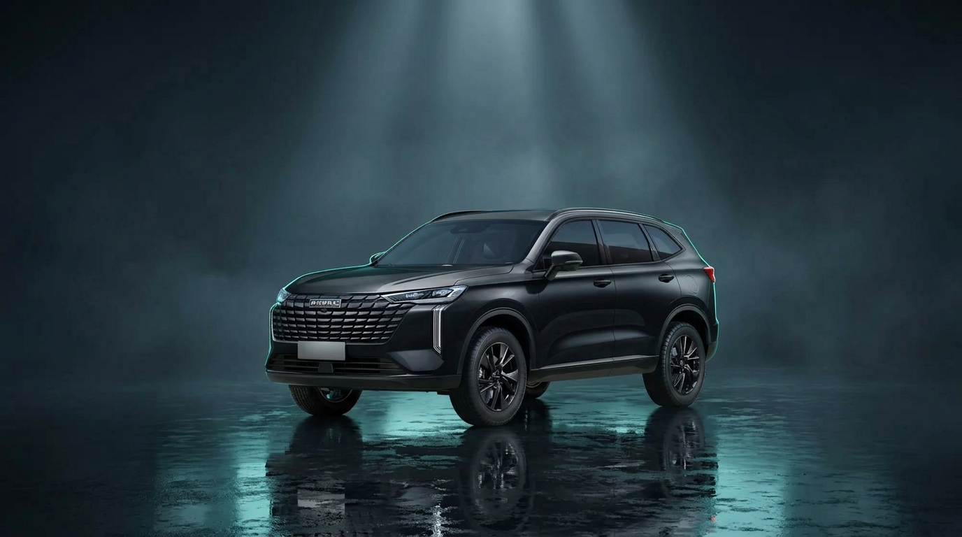 GWM SUV in a cinematic studio setting