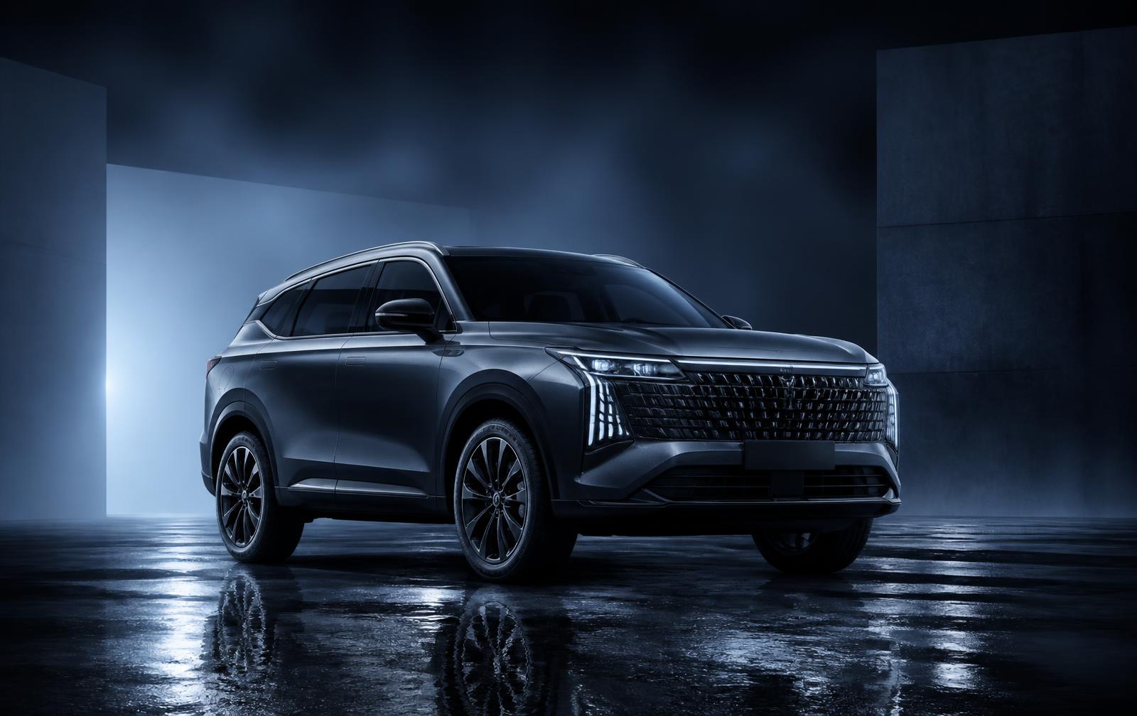 GWM SUV in a cinematic studio setting